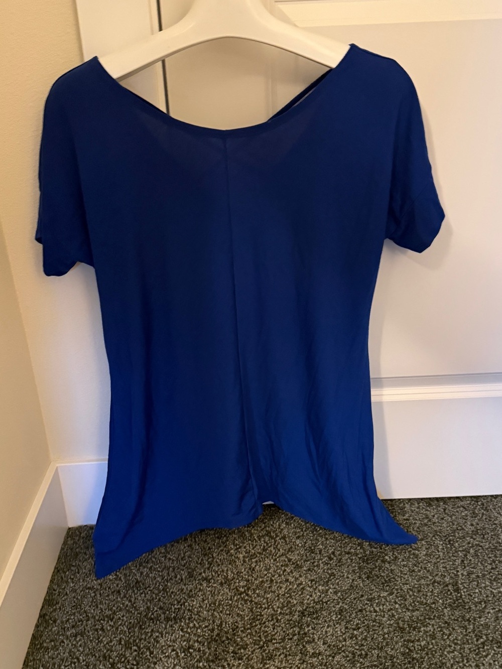 ExOfficio Royal Blue Short Sleeve Scoop Neck Long tee/ tunic / dress